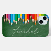 Coques Case-Mate iPhone Scénario pour enseignant Tableau craie Crayons (Verso (horizontal))