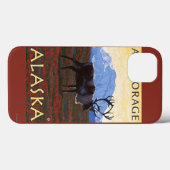Coques Case-Mate iPhone Scène Caribou - Anchorage, Alaska (Verso (horizontal))