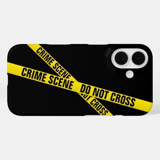 Coques Case-Mate iPhone Scène criminelle (Verso (horizontal))