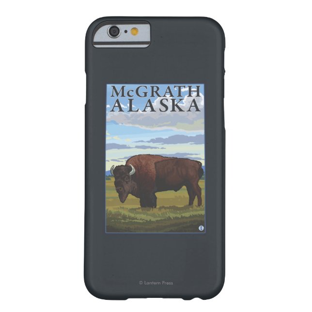 Coques Case-Mate iPhone Scène de bison - McGrath, Alaska (Dos)
