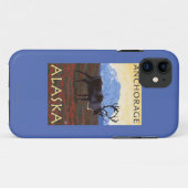 Coques Case-Mate iPhone Scène de caribou - Anchorage, Alaska (Dos (Horizontal))