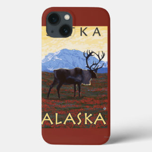 iPhone 13 Case Scène de caribou - Sitka, Alaska