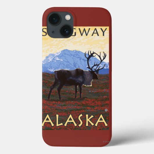 Coques Case-Mate iPhone Scène de caribou - Skagway, Alaska (Verso)
