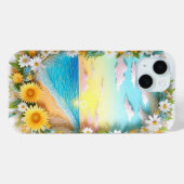Coques Case-Mate iPhone Scène de craft en papier de vagues océaniques, lev (Verso (horizontal))