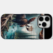 Coques Case-Mate iPhone Scène de la rivière Moose (Verso (horizontal))