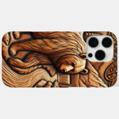 Coques Case-Mate iPhone Scène de la rivière Ours en cuir pittoresque (Verso (horizontal))