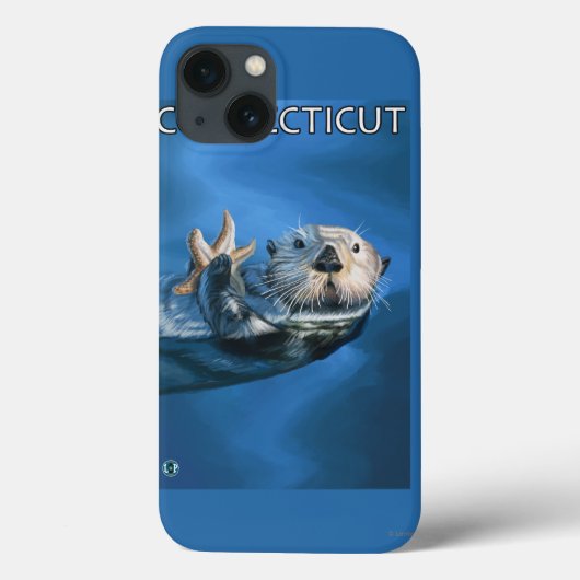 Coques Case-Mate iPhone Scène de loutre de ConnecticutSea (Verso)