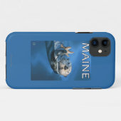 Coques Case-Mate iPhone Scène de loutre de MaineSea (Dos (Horizontal))