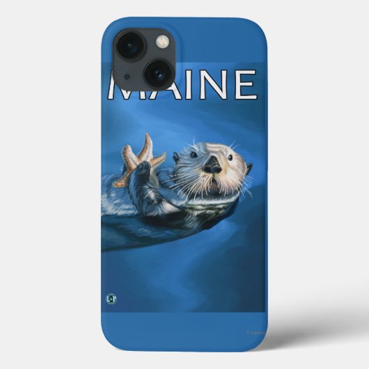 Coques Case-Mate iPhone Scène de Loutres de Maine (Verso)