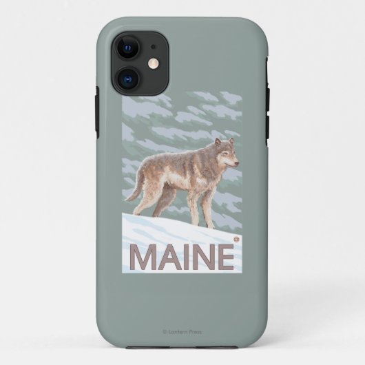 Coques Case-Mate iPhone Scène de MaineWolf (Dos)