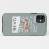Coques Case-Mate iPhone Scène de MaineWolf (Dos (Horizontal))