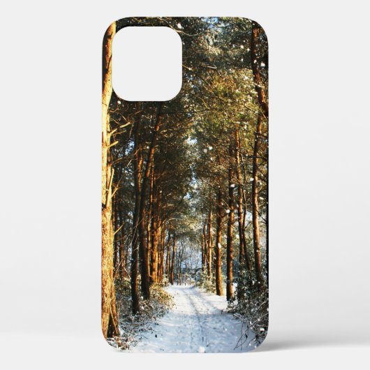 Coques Case-Mate iPhone Scène de neige de la forêt iphcna (Verso)