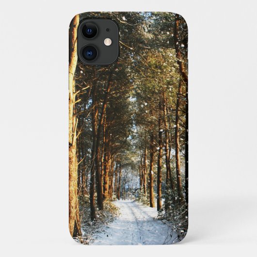 Coques Case-Mate iPhone Scène de neige de la forêt iphcna (Dos)
