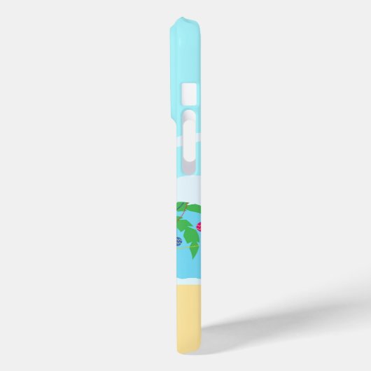 Coques Case-Mate iPhone Scène de Noël de plage (Verso / Gauche)