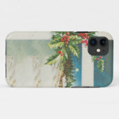 Coques Case-Mate iPhone Scène de Noël Hiver de neige blanche (Dos (Horizontal))