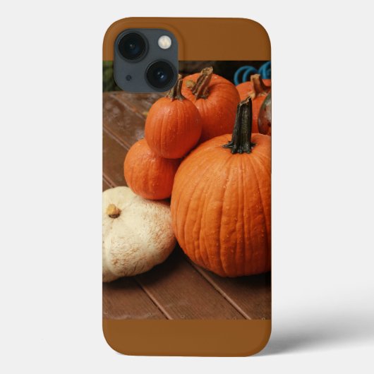 Coques Case-Mate iPhone scène de pays closeuse citrouille orange et blanc  (Verso)
