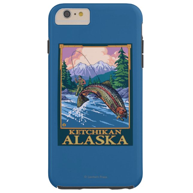 Coques Case-Mate iPhone Scène de pêche de mouche - Ketchikan, Alaska (Dos)