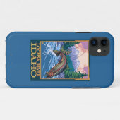 Coques Case-Mate iPhone Scène de pêche de mouche - rivière de Lochsa, (Dos (Horizontal))