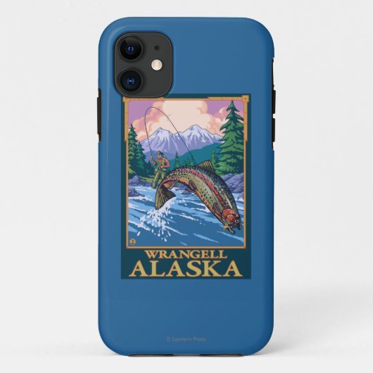 Coques Case-Mate iPhone Scène de pêche de mouche - Wrangell, Alaska (Dos)