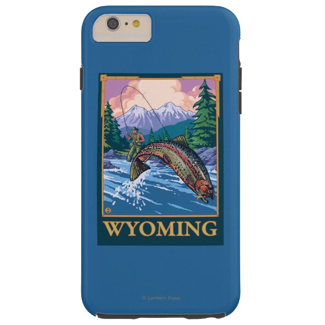 Coques Case-Mate iPhone Scène de pêche de mouche - Wyoming (Dos)
