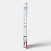 Coques Case-Mate iPhone Scène de phare rouge et blanc (Verso / Droite)