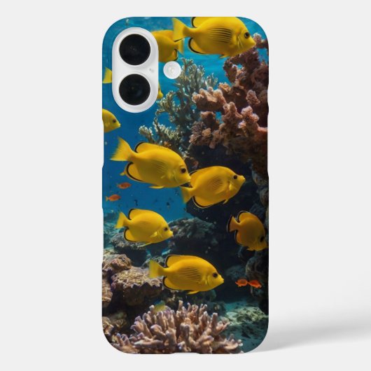 Coques Case-Mate iPhone Scène de récif arc-en-ciel (Verso)