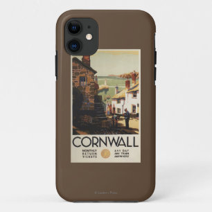 Coque Case-Mate Pour iPhone Scène de rue avec deux hommes travaillant le