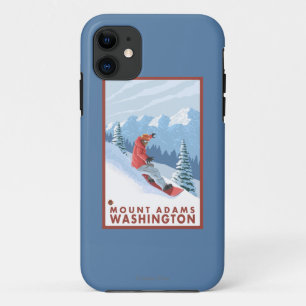 Coque Case-Mate Pour iPhone Scène de surfeur - bâti Adams, Washington