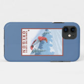 Coques Case-Mate iPhone Scène de surfeur - loge de Timberline, Orégon (Dos (Horizontal))