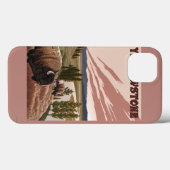 Coques Case-Mate iPhone Scène de YellowstoneBison (Verso (horizontal))