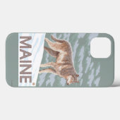 Coques Case-Mate iPhone Scène du MaineWolf (Verso (horizontal))