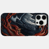 Coques Case-Mate iPhone Scène majestueuse en cuir d'Aigle (Verso (horizontal))