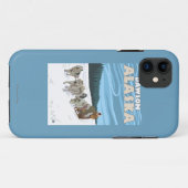 Coques Case-Mate iPhone Scène Sledding de chien - Dawson, Alaska (Dos (Horizontal))