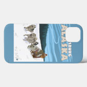 Coques Case-Mate iPhone Scène Sledding de chien - Pétersbourg, Alaska (Verso (horizontal))