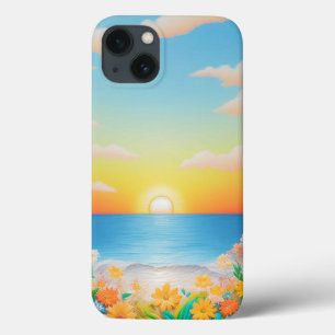 Case-Mate iPhone Case Scène vibrante de papier craft de vagues océanique