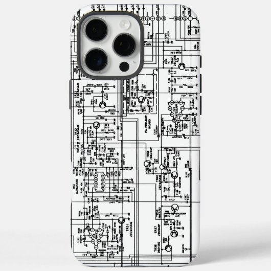 Coques Case-Mate iPhone Schéma de circuit imprimé de carte de circuit élec (Verso)