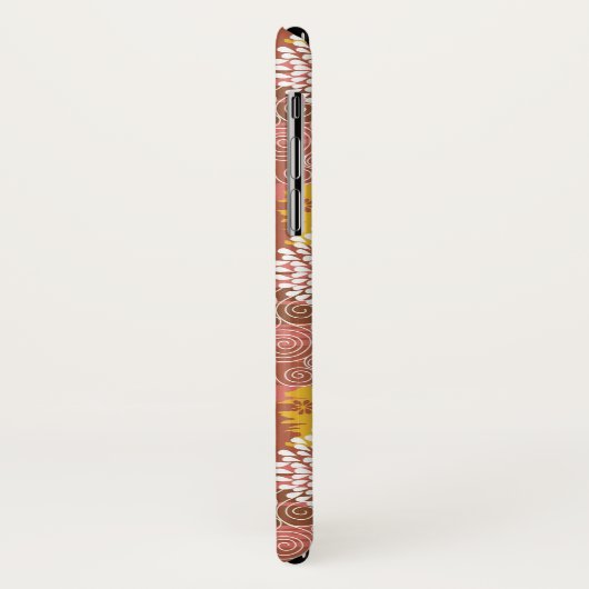 Coques Case-Mate iPhone Schéma floral 2 (Dos/Gauche)