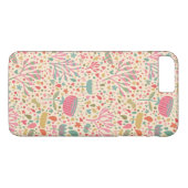Coques Case-Mate iPhone Schéma floral clair (Dos (Horizontal))