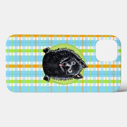 Coques Case-Mate iPhone Schipperke Joli Plaid (Verso (horizontal))