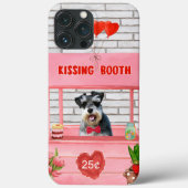 Coques Case-Mate iPhone Schnauzer Chien Valentine's Day Kissing Booth (Verso)