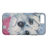 COQUES Case-Mate iPhone SCHNAUZER DE BONBON À GRIS ARGENTÉ (Dos (Horizontal))