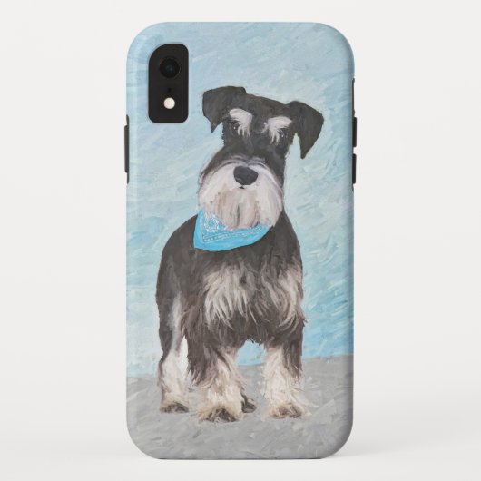 Coques Case-Mate iPhone Schnauzer (Miniature) Peinture - Joli chien origin (Dos)