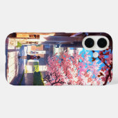 Coques Case-Mate iPhone Schoolyard au printemps - Scène d'Anime nostalgiqu (Verso (horizontal))