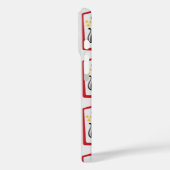Coques Case-Mate iPhone Schrödinger's Cat Mid Century Rouge moderne (Verso / Gauche)