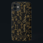 Case-Mate iPhone Case Science Biologie Art Motif or Monogramme<br><div class="desc">Design monogramme tendance ce coque fait l'accessoire parfait. Avec le motif de biologie de l'or et votre monogramme. Ajoutez votre libellé personnalisé à cette conception à l'aide des cases "Modifier ce modèle de conception" situées à droite de l'élément, ou cliquez sur le bouton bleu "Customiser" pour arranger le texte, modifier...</div>