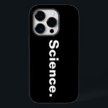 Coque Pour iPhone 14 Pro Science - conception minimaliste d'un mot<br><div class="desc">Attrapez ce design avec un seul mot "Science" pour le design pour les amateurs d'art contemporain noir et blanc, les aventuriers, les addicts mathématiques, les professeurs de physique, les fans de mécanique quantique et les gens qui aiment les inventaires scientifiques et l'intérieur simple monochrome à H. Je suis sûr qu'il...</div>