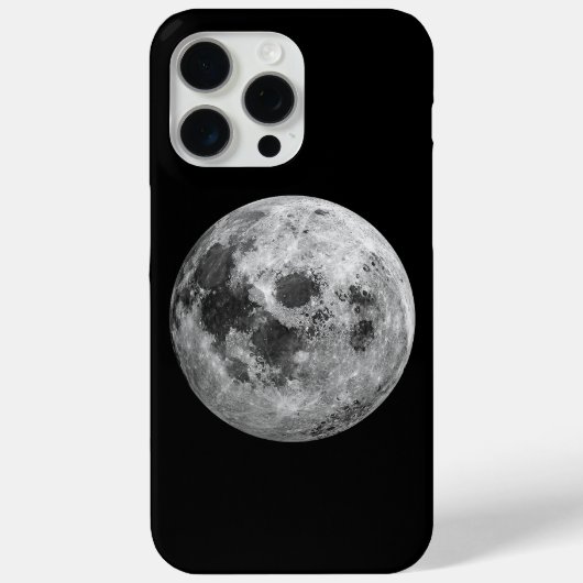 Coques Case-Mate iPhone Science de l'astronomie spatiale de la Pleine lune (Verso)