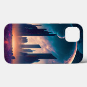 Coques Case-Mate iPhone Science-fiction Cyberpunk Space City (Verso (horizontal))