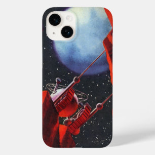 Coque Pour iPhone 14 Science-fiction vintage, rover lunaire spatial de