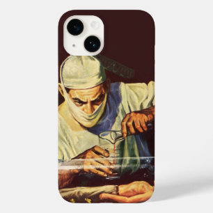 Coque Pour iPhone 14 Science-fiction vintage, Scientifique fou de labor